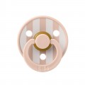 Соска пустушка 6-18 міс. BIBS Studio Colour Latex Round (кругла)  Block – Blush / Ivory
