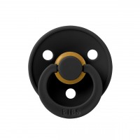 Соска пустушка 6-18 міс. BIBS Colour Latex Round (кругла) – Black 