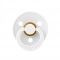 Соска пустушка 6-18 міс. BIBS Colour Latex Round (кругла) – White 