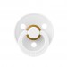 Соска пустушка 6-18 міс. BIBS Colour Latex Round (кругла) – White 