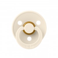 Соска пустушка 6-18 міс. BIBS Colour Latex Round (кругла) – Ivory