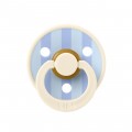 Соска пустушка 6-18 міс. BIBS Studio Colour Latex Round (кругла)  Block –  Ivory / Dusty Blue