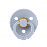 Соска пустушка BIBS Colour Latex Round (кругла) – Dusty Blue - 6-18 міс