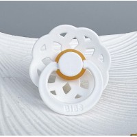 Соска пустушка 6-18 міс. BIBS Boheme Latex Round (кругла) – White 