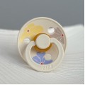 Соска пустушка 6-18 міс. BIBS Studio Colour Latex Round (кругла) Morning Bloom – Ivory 