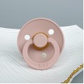 Соска пустушка 6-18 міс BIBS Colour Latex Round (кругла) – Blush