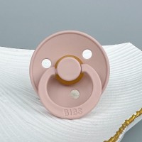 Соска пустушка 6-18 міс BIBS Colour Latex Round (кругла) – Blush