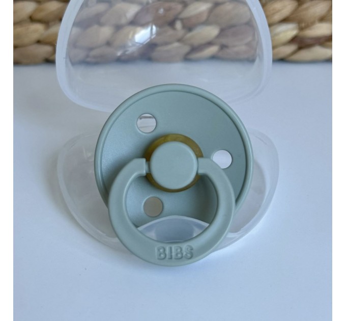 Соска пустушка 6-18 міс. BIBS Colour Latex Round (кругла) – Sage 