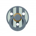 Соска пустушка 6-18 міс. BIBS Studio Colour Latex Round (кругла)  Block – Petrol / Nordic Mint