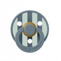 Соска пустушка 6-18 міс. BIBS Studio Colour Latex Round (кругла)  Block – Petrol / Nordic Mint