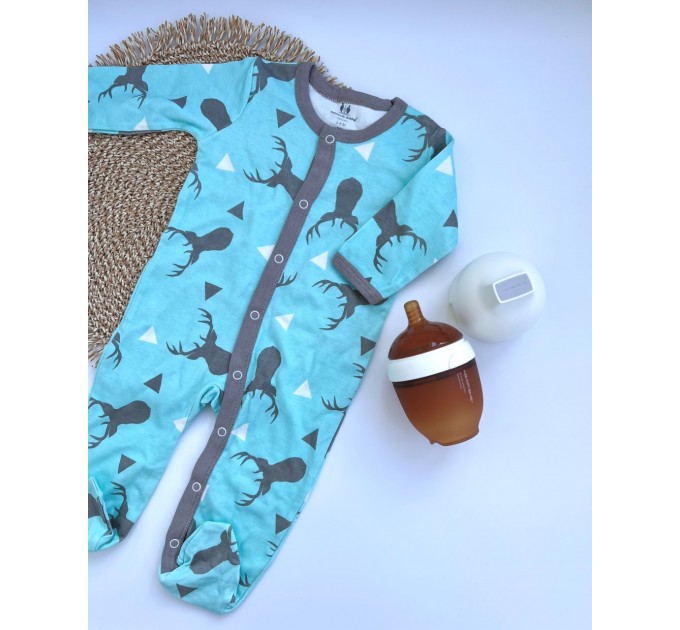 Сліп - чоловічок Бірюзовий Miracle Baby 