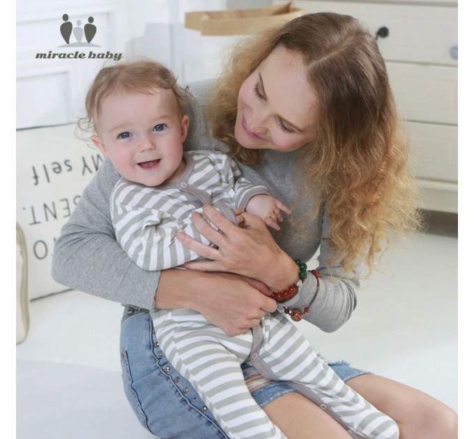 Сліп - чоловічок принт "Квіти" Miracle Baby 