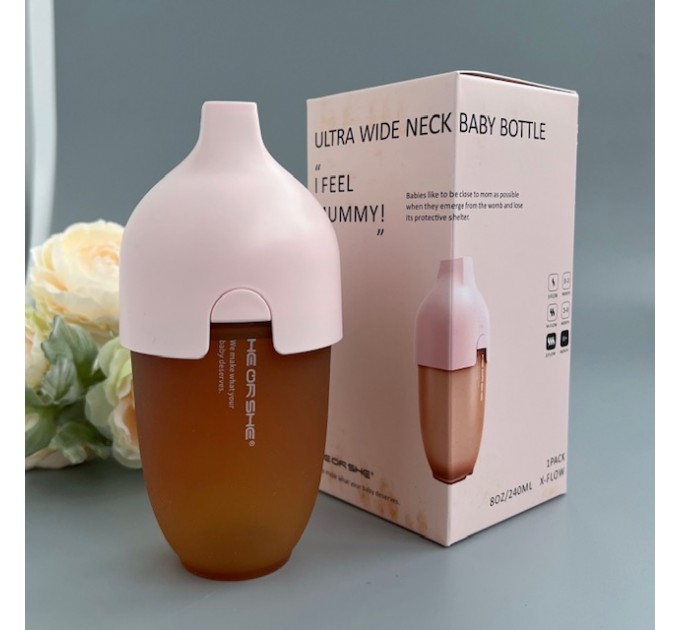 Пляшечка Heorshe Pink 240 мл (+6 міс)