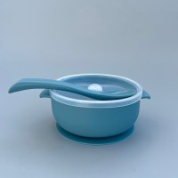 Мисочка глибока з кришкою з ложкою