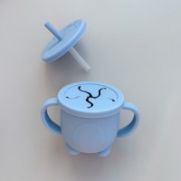 Поїльник з трубочкою Пінгвін + снек кришка