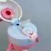 Поїльник з трубочкою 270 мл Зайчик рожевий Diller