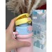 Термос - поїльник Diller Macarons Рожевий 520 мл з подвійною кришкою з ручкою