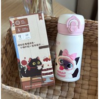 Термос - поїльник для дітей 280 мл, Diller Cat рожевий