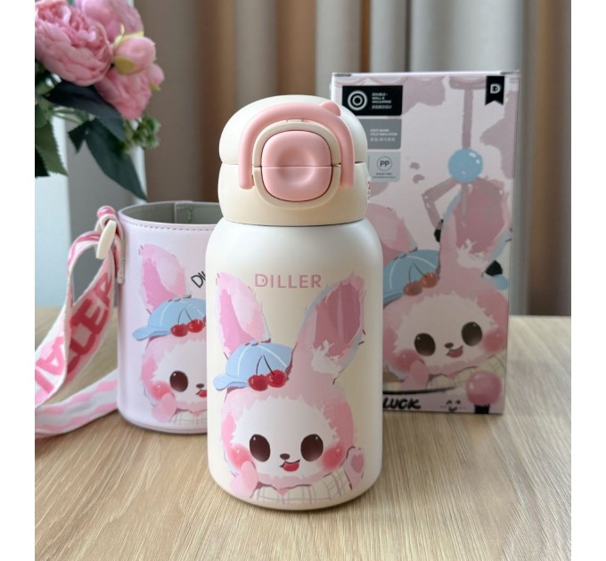 Термос у сумочці 520 мл Кролик Diller