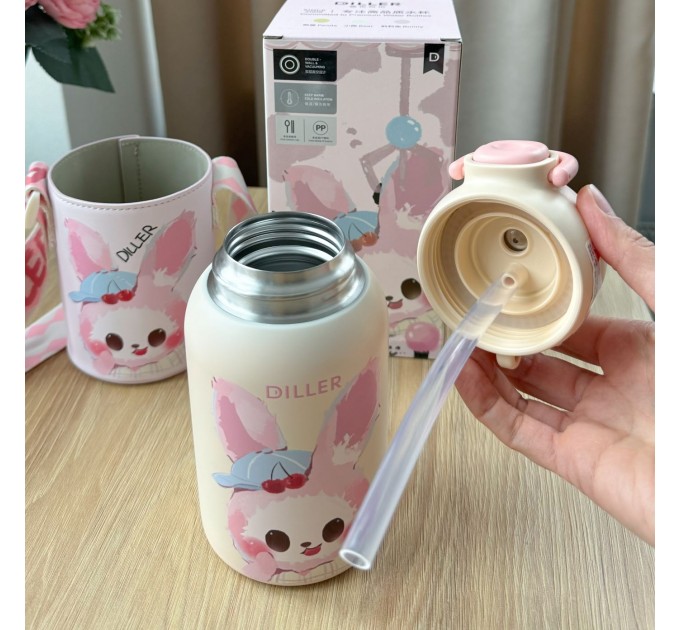 Термос у сумочці 520 мл Кролик Diller