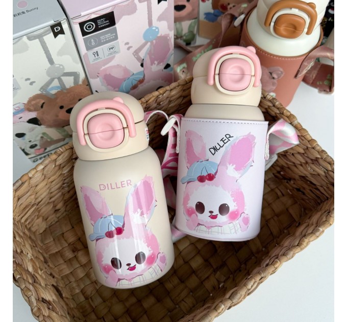 Термос у сумочці 520 мл Кролик Diller