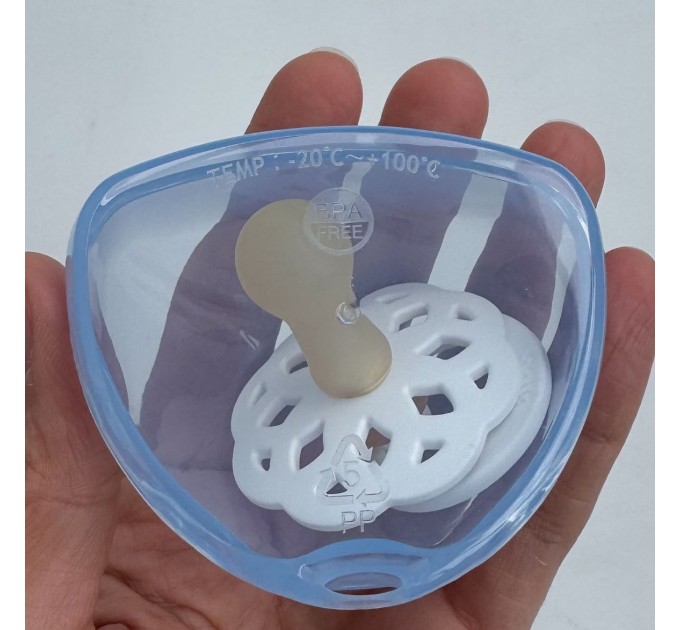 Контейнер для пустушки блакитний