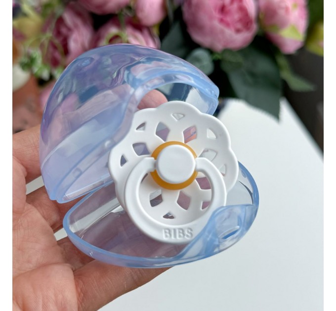 Контейнер для пустушки блакитний