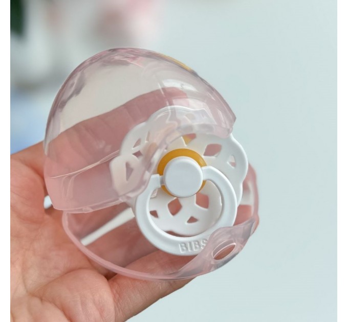 Контейнер для пустушки рожевий