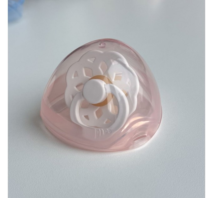 Контейнер для пустушки рожевий