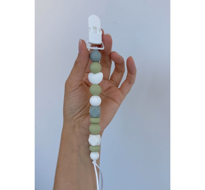 Тримач для пустушки з силіконовими намистинами, ВР108