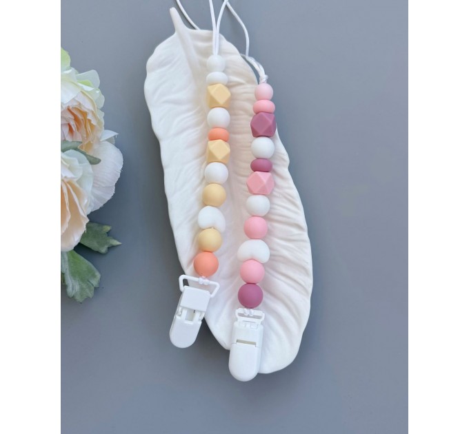 Тримач для пустушки з силіконовими намистинами, ВР108