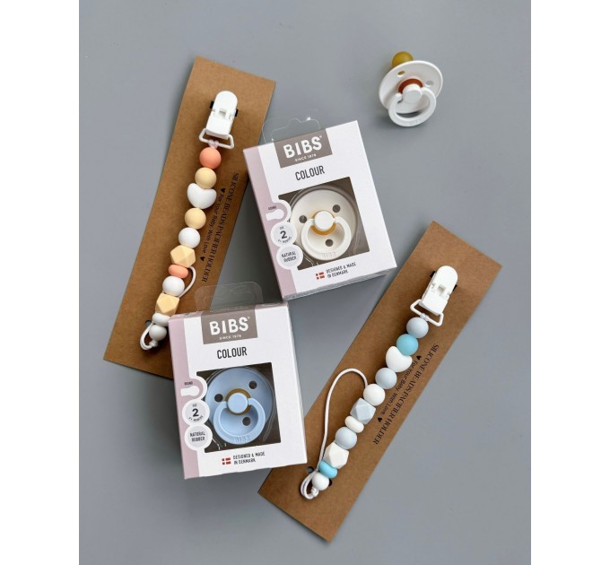 Тримач для пустушки з силіконовими намистинами, ВР108