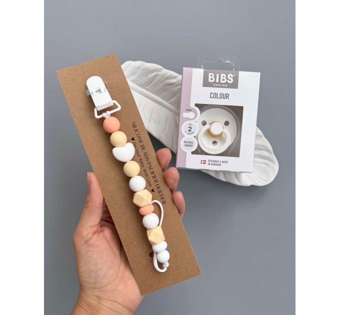 Тримач для пустушки з силіконовими намистинами, ВР108