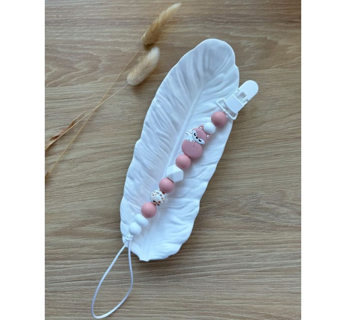 Тримач для пустушки з силіконовими намистинами, ВР114