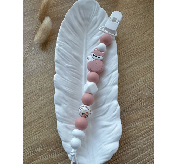 Тримач для пустушки з силіконовими намистинами, ВР114