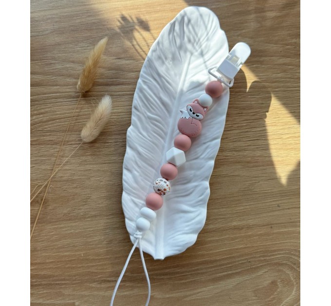 Тримач для пустушки з силіконовими намистинами, ВР114