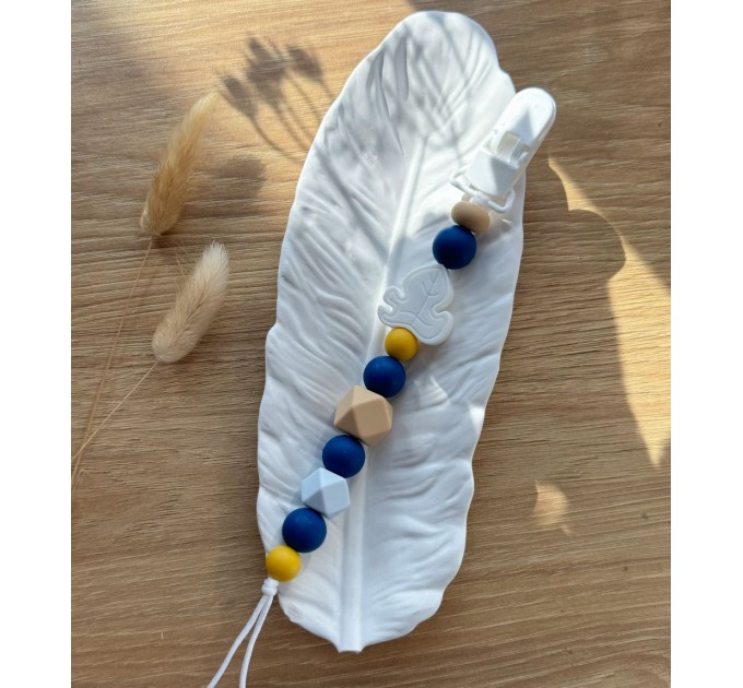 Тримач для пустушки з силіконовими намистинами, ВР114