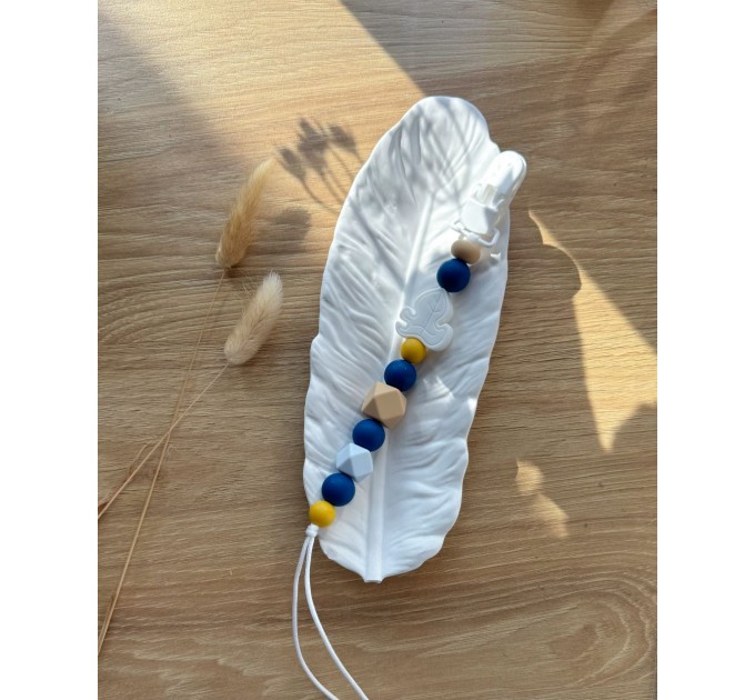 Тримач для пустушки з силіконовими намистинами, ВР114