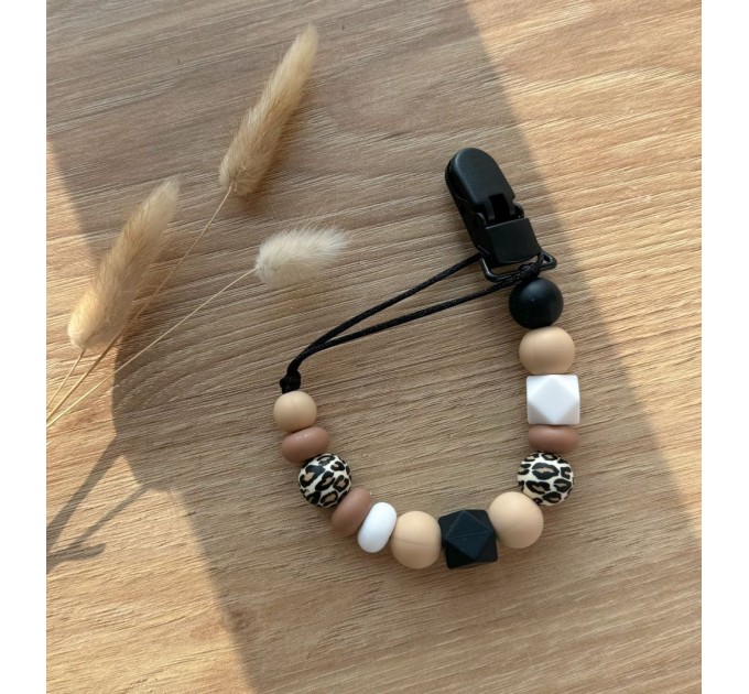 Тримач для пустушки з силіконовими намистинами, ВР115