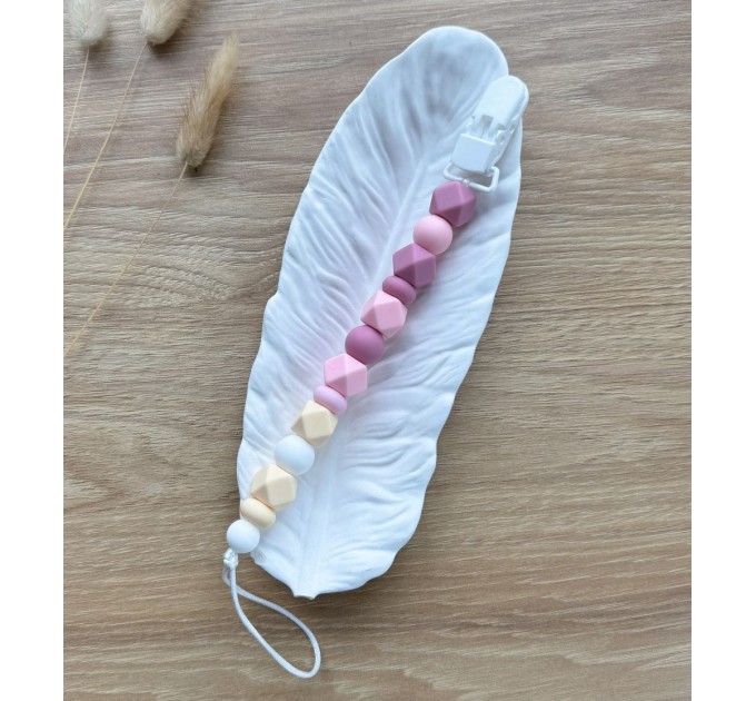 Тримач для пустушки з силіконовими намистинами, ВР116