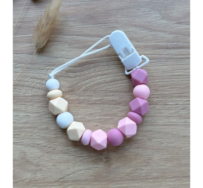 Тримач для пустушки з силіконовими намистинами, ВР116