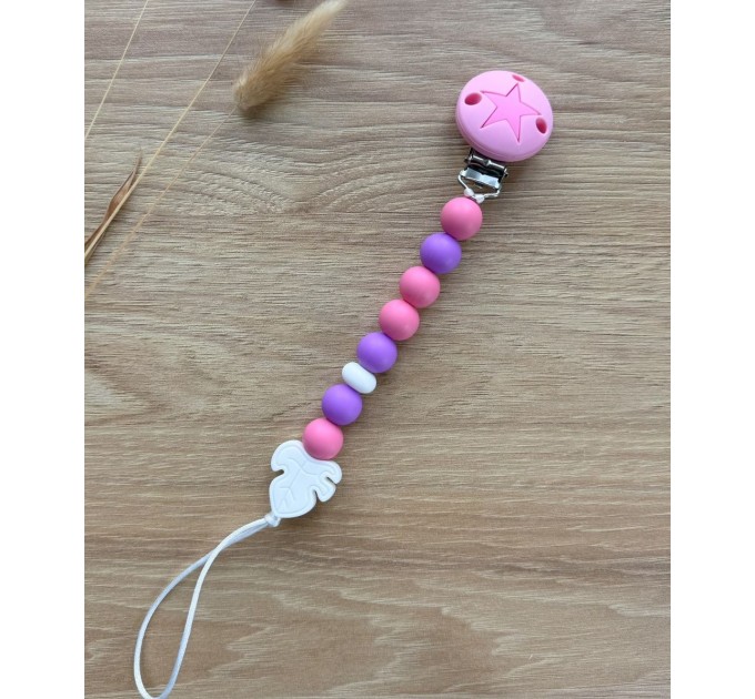 Тримач для пустушки з силіконовими намистинами, ВР112