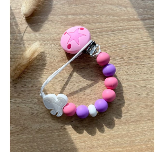 Тримач для пустушки з силіконовими намистинами, ВР112