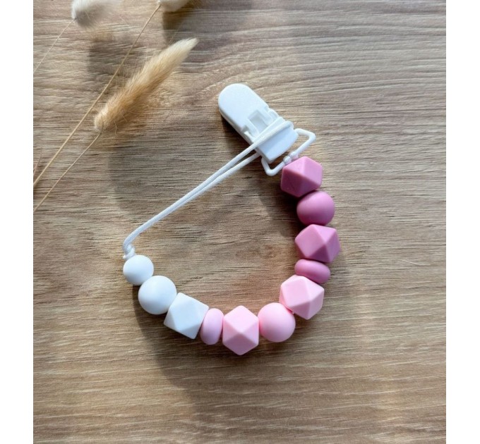 Тримач для пустушки з силіконовими намистинами, ВР117