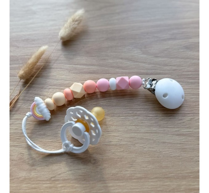 Тримач для пустушки з силіконовими намистинами, ВР110