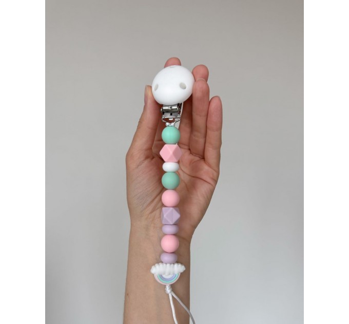 Тримач для пустушки з силіконовими намистинами, ВР109