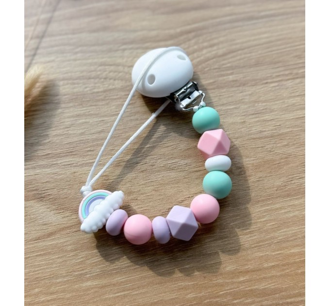 Тримач для пустушки з силіконовими намистинами, ВР109