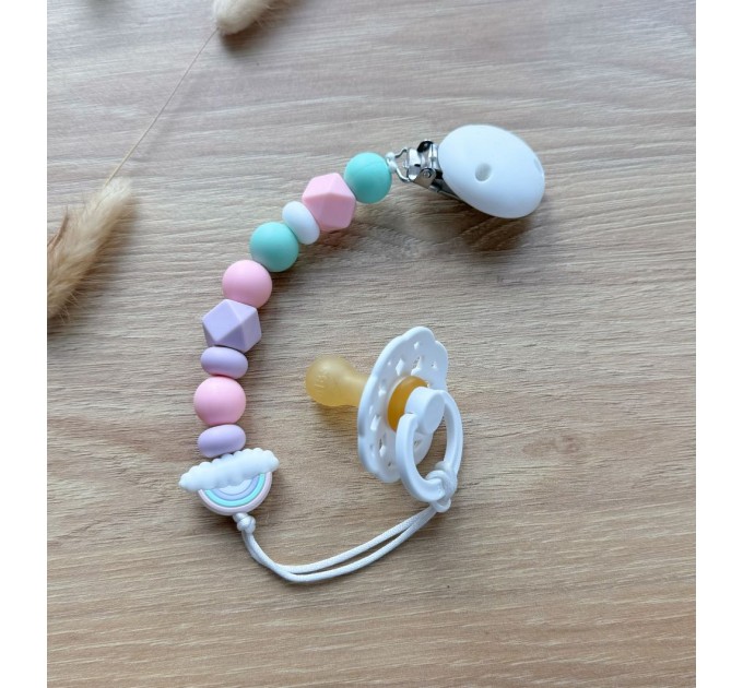 Тримач для пустушки з силіконовими намистинами, ВР109