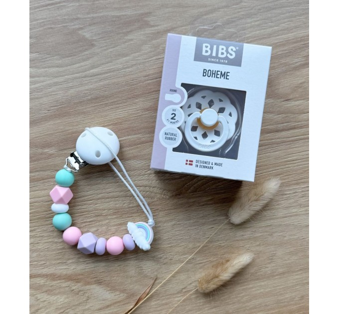 Тримач для пустушки з силіконовими намистинами, ВР109