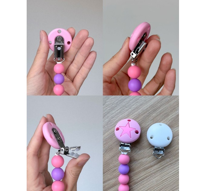 Тримач для пустушки з силіконовими намистинами, ВР112